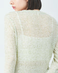 Sheer summer knit tops