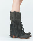 Fringe western boots