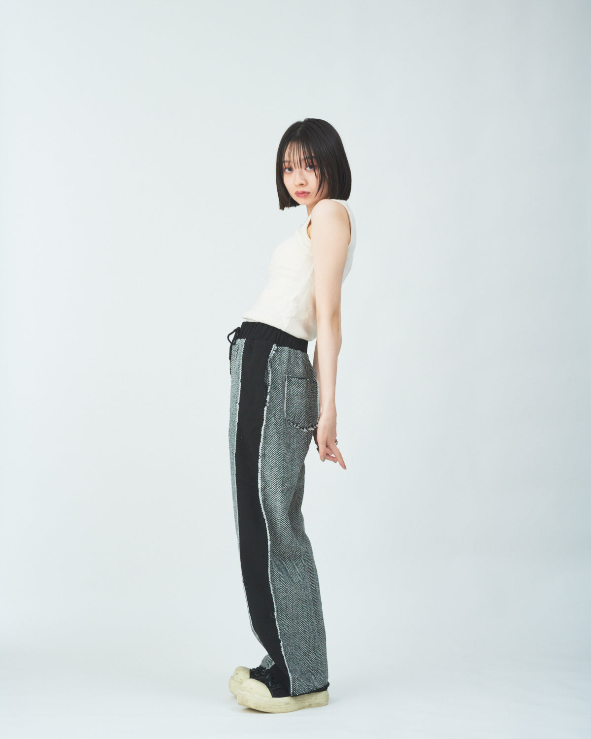 Herringbone crazy easy pants