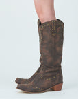 Pushpin western boots