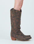 Pushpin western boots