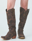 Pushpin western boots