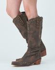 Pushpin western boots