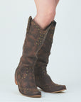 Pushpin western boots