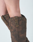 Pushpin western boots