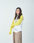 Yellow sleeves raglan T-shirts