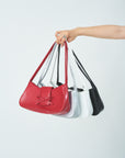 Front ribbon hand bag