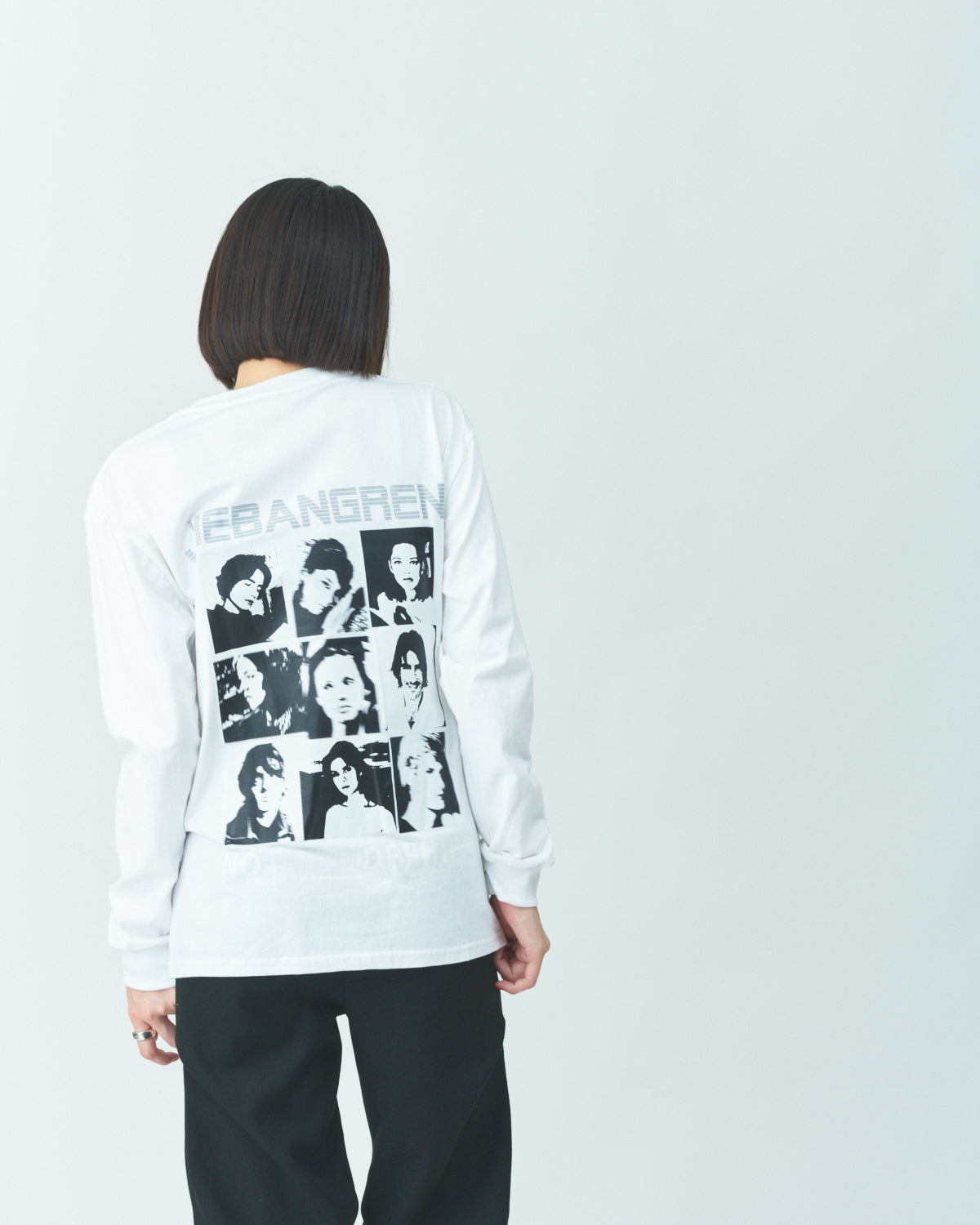 Big print long sleeve T-shirts