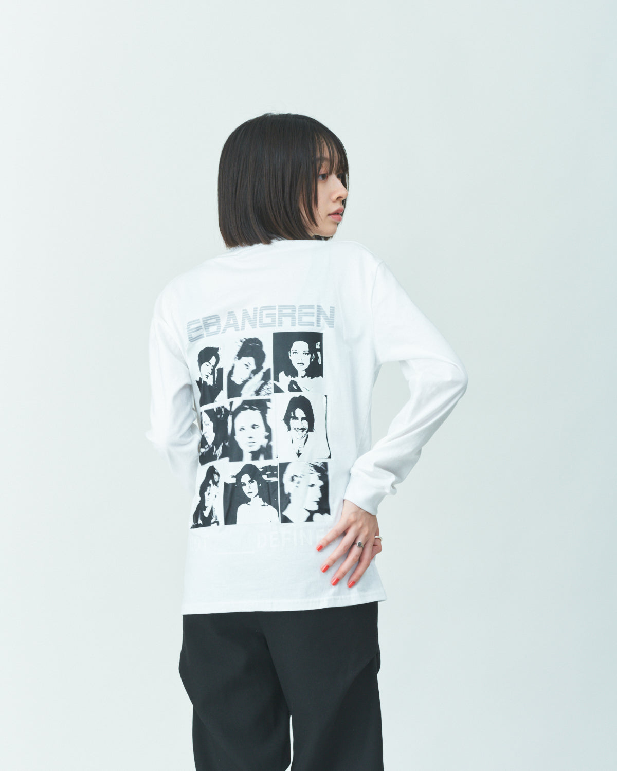 Big print long sleeve T-shirts