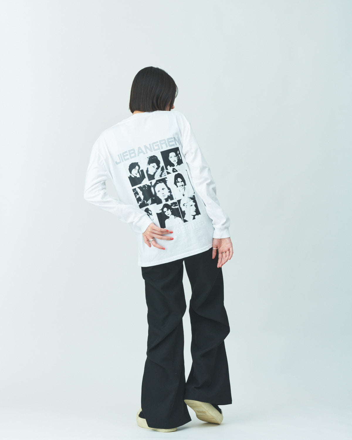 Big print long sleeve T-shirts