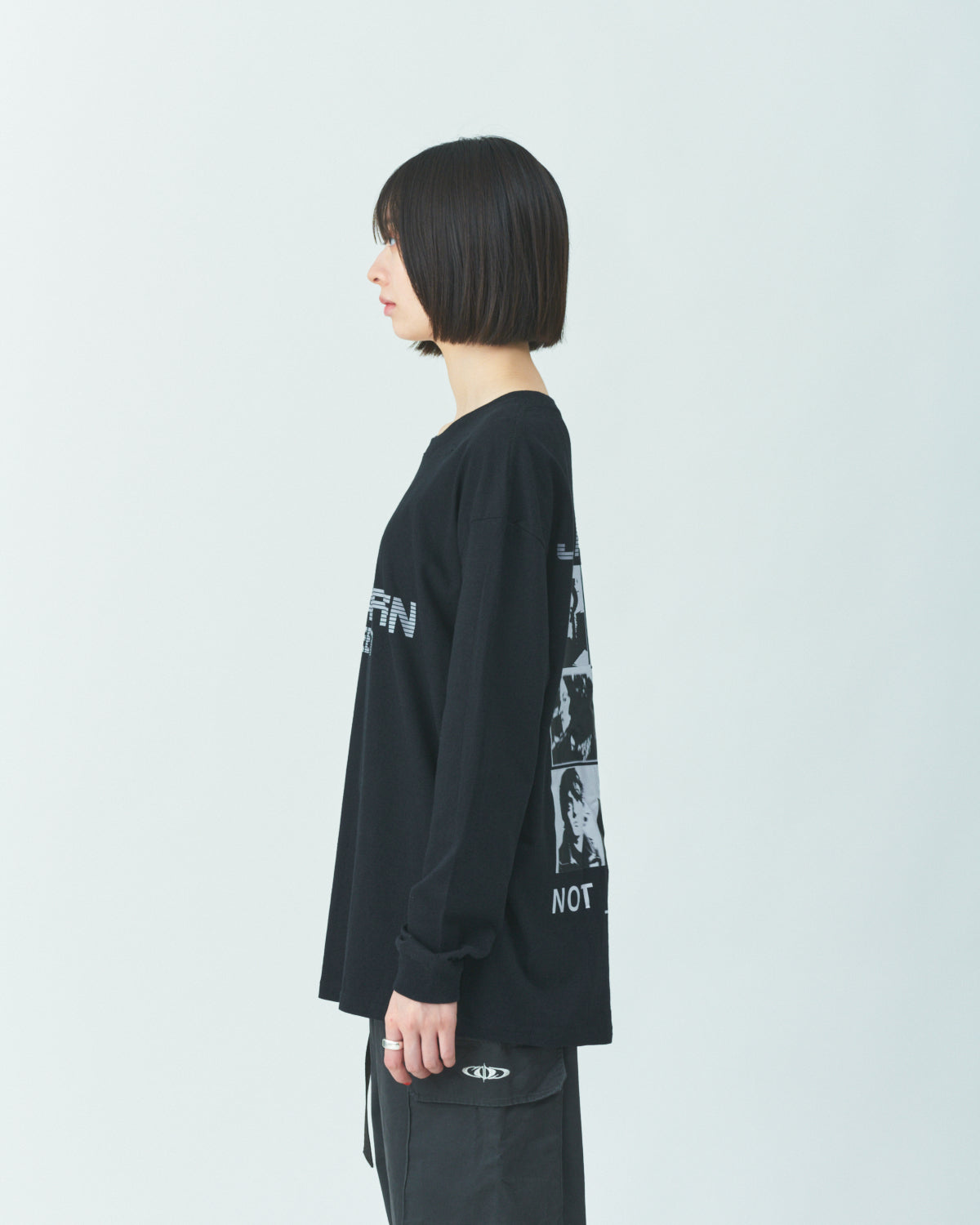 Big print long sleeve T-shirts