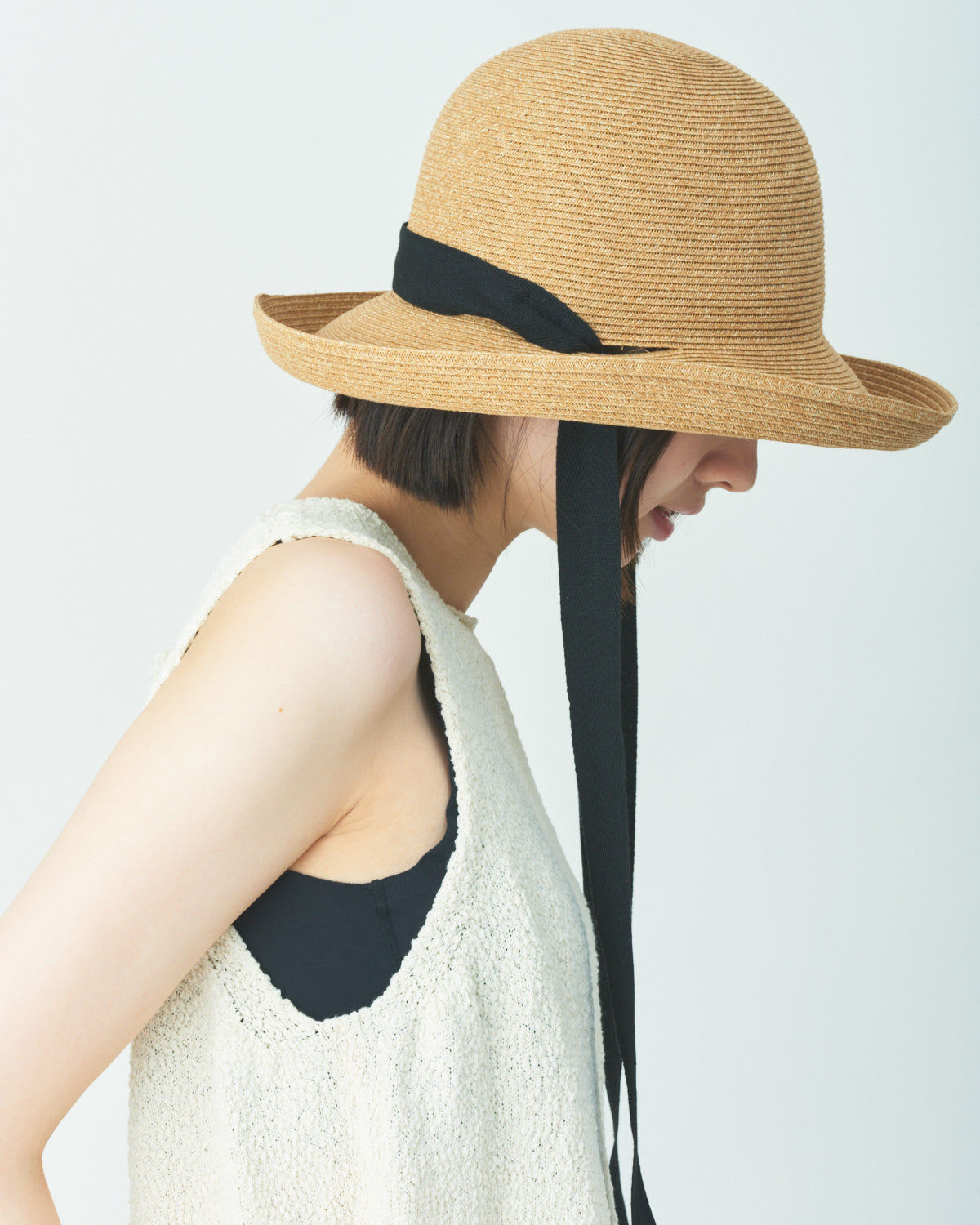 Ribbon straw hat