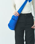 Ribbon shoulder quilted bag