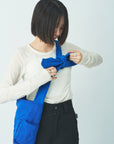 Ribbon shoulder quilted bag