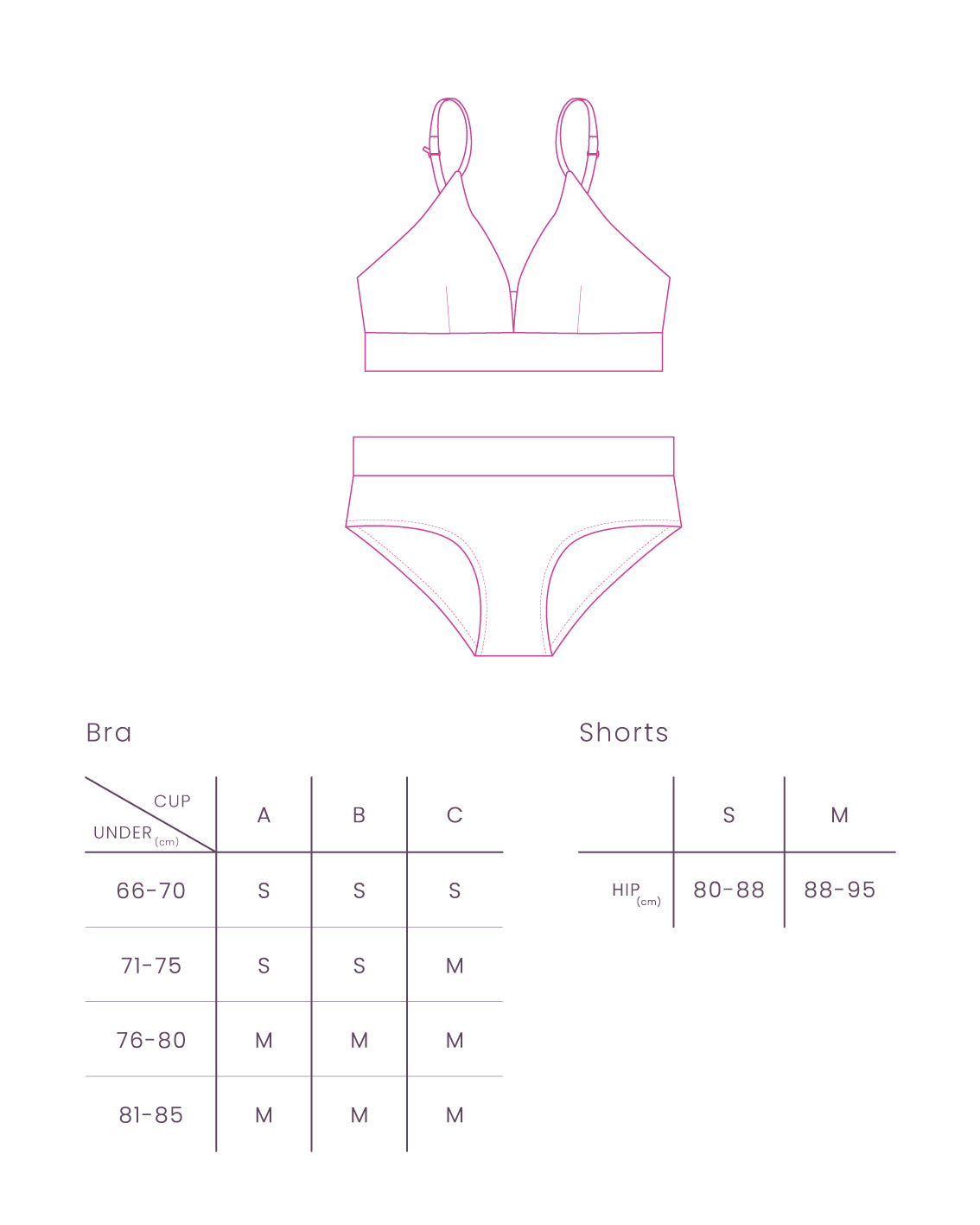 Non-wire easy Bra&amp;Shorts